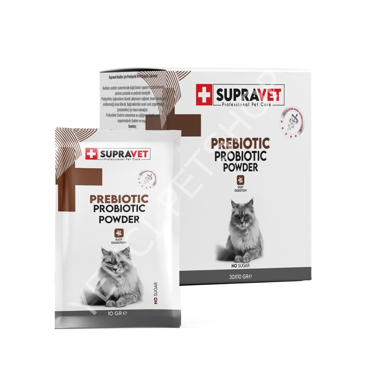 Supravet Kedi Bağışıklık Güçlendirici Toz Probiyotik 30'lu Paket