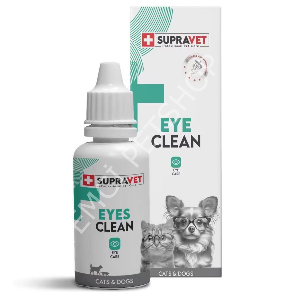 Supravet Eye Clean Kedi ve Köpek Göz Temizleme Solüsyonu 50 ml