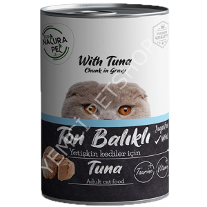 Eco Natura Pet  Ton Balıklı Yetişkin Kedi Konservesi Gravy 400 Gr