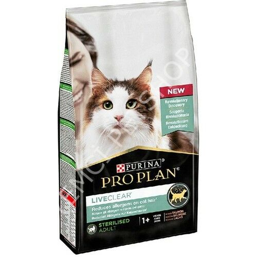 Pro Plan LiveClear Kısırlaştırılmış Kediler için Somonlu Kedi Maması 1,4 Kg