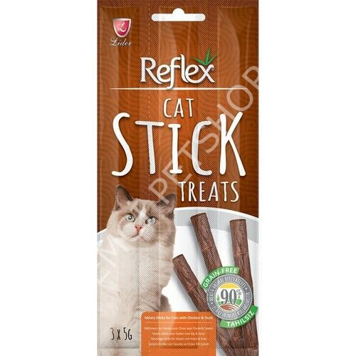REFLEX TAVUKLU VE ÖRDEKLİ KEDİ STİCK 3 X 5 GR
