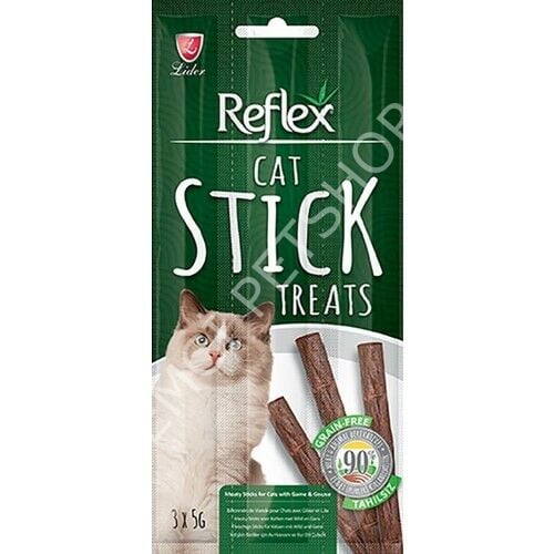 Reflex Av Hayvanlı ve Kaz Etli Stick 5 gr 3'lü Kedi Ödül Çubuğu