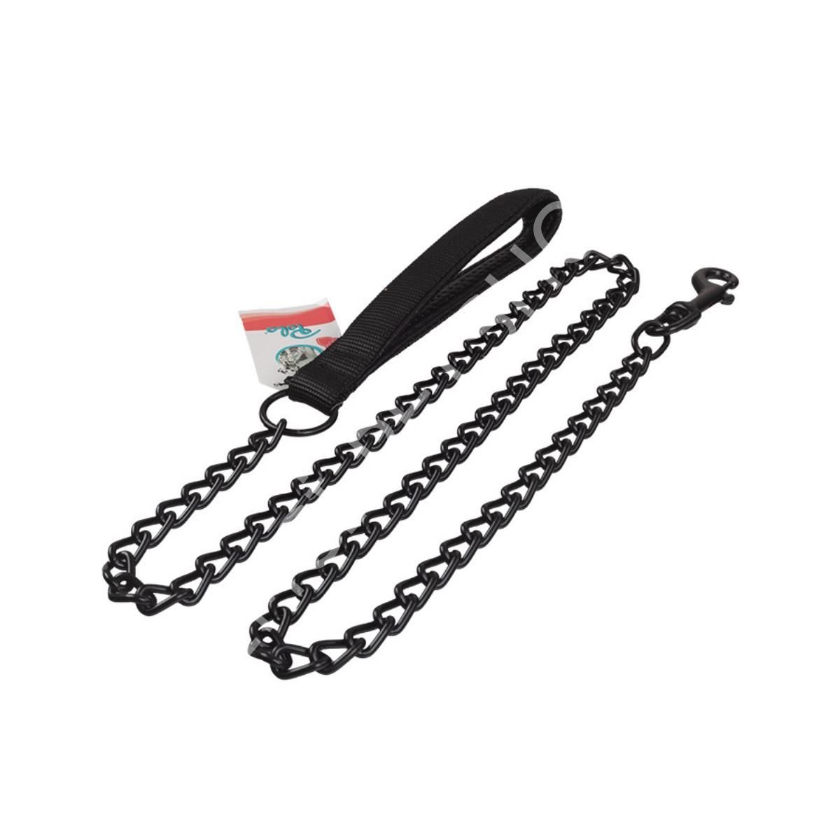 Yemcipetshop Yumşak Doku Siyah Gezdirme Zincir Uzatma 2,0mm x 120cm
