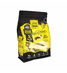 DELİBON DERİ PRES KEMİK 12CM S BOY 25Lİ TORBA BEYAZ 12CMX25AD.