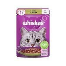 Whiskas Pouch Jöle İçinde Kuzulu Yetişkin Kedi Konservesi 85gr