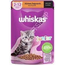 Whiskas Pouch Sos İçinde Kümes Hayvanlı Yavru Kedi Konservesi 85gr