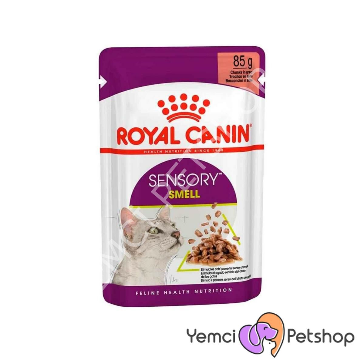 Royal Canin Sensory Smell Gravy 85 gr 12'li Yetişkin Kedi Yaş Maması