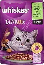 Whiskas Pouch TastyMix Sos İçinde Kuzulu Tavuklu ve Havuçlu Yetişkin Kedi Konservesi 85gr
