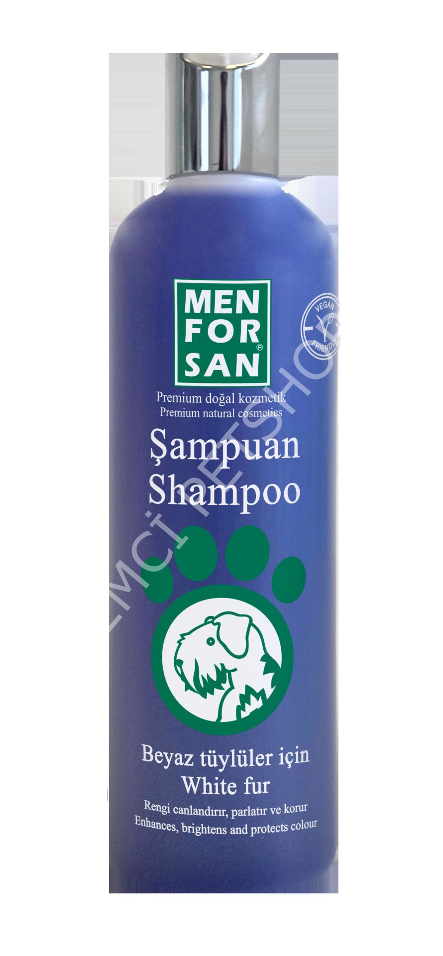 MENFORSAN BEYAZ TÜYLÜLERE ÖZEL KÖPEK ŞAMPUANI 300 ML