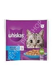 Whiskas Pouch Jöle İçinde Somonlu ve Ton Balıklı Yetişkin Kedi Konservesi 85gr (4'lü)