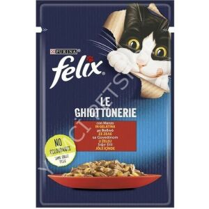 FELIX AGAIL GiJ Beef Pouch 26x85g IT