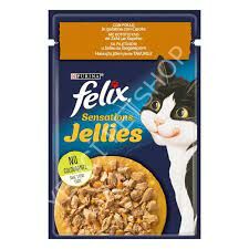 Purina Felix Sensation Tavuklu Havuçlu Yetişkin Kedi Konservesi Pouch 85gr