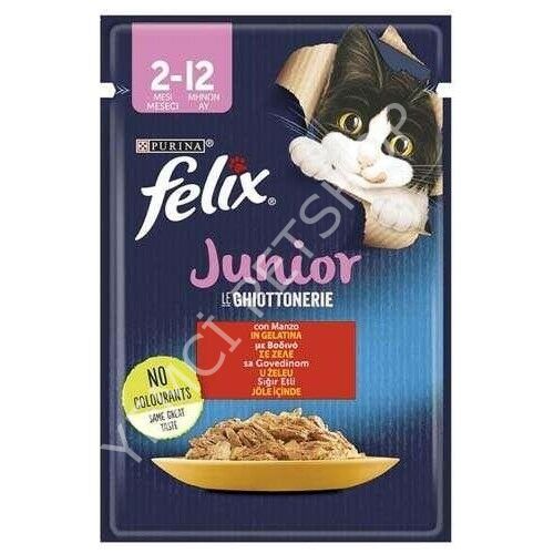 Purina Felix Sığır Eti Yaş Yavru Kedi Maması 85 Gr