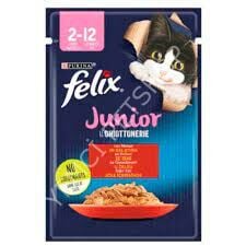 Purina Felix Sığır Eti Yaş Yavru Kedi Maması 85 Gr
