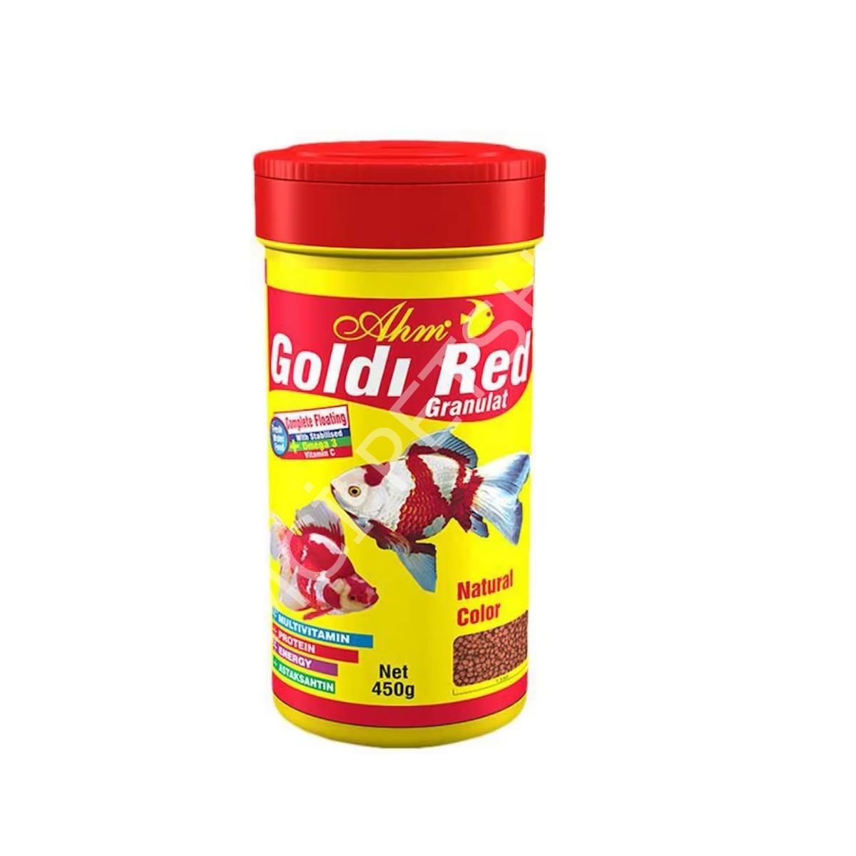 Ahm Goldi Red Granulat Balık Yemi 100 Ml