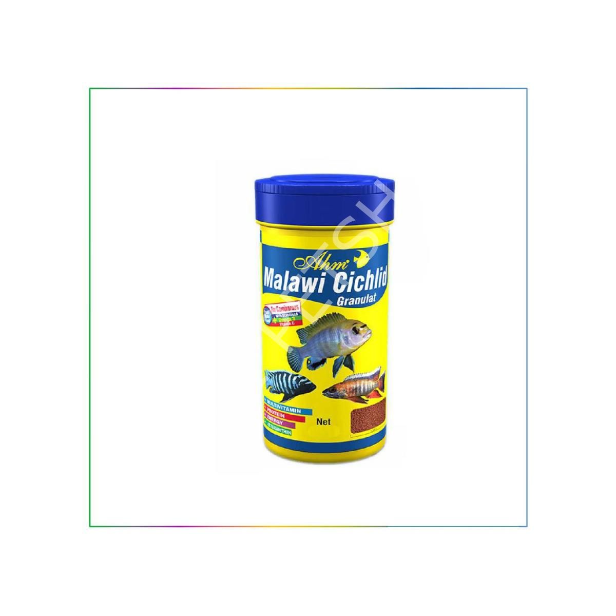 AHM Malawi Cichlid Granulat Etçil Süs Balık Yemi 100 ml