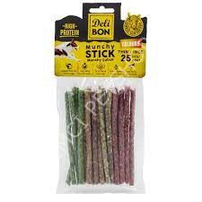 DELİBON DERİ MUNCHY ÇUBUK İNCE BOY 25 Lİ PAKET KARIŞIK RENK İNCEX25AD.
