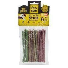 DELİBON DERİ MUNCHY ÇUBUK İNCE BOY 25 Lİ PAKET KARIŞIK RENK İNCEX25AD.