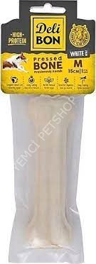 DELİBON DERİ PRES KEMİK 15CM M BOY 1Lİ PAKET BEYAZ 15CMX1AD.