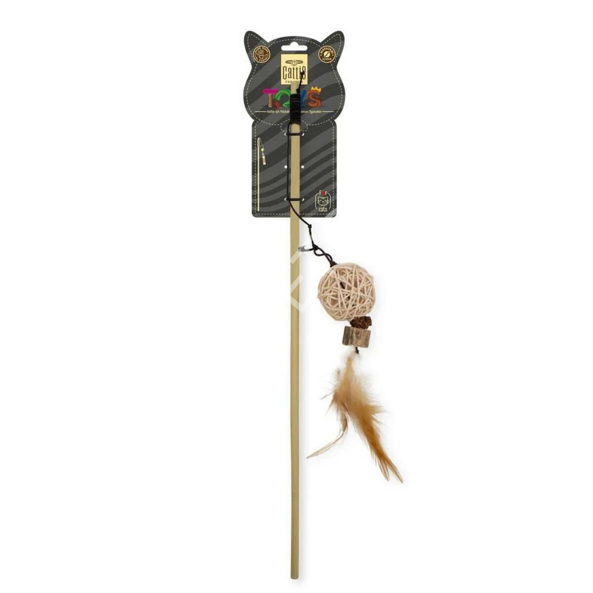 CATTİE MATATABİ İÇERİKLİ KEDİ OYUNCAĞI TOPLU OLTA 50CM
