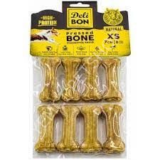 DELİBON DERİ PRES KEMİK 7CM XS BOY 8Lİ PAKET NATUREL 7CMX8AD.