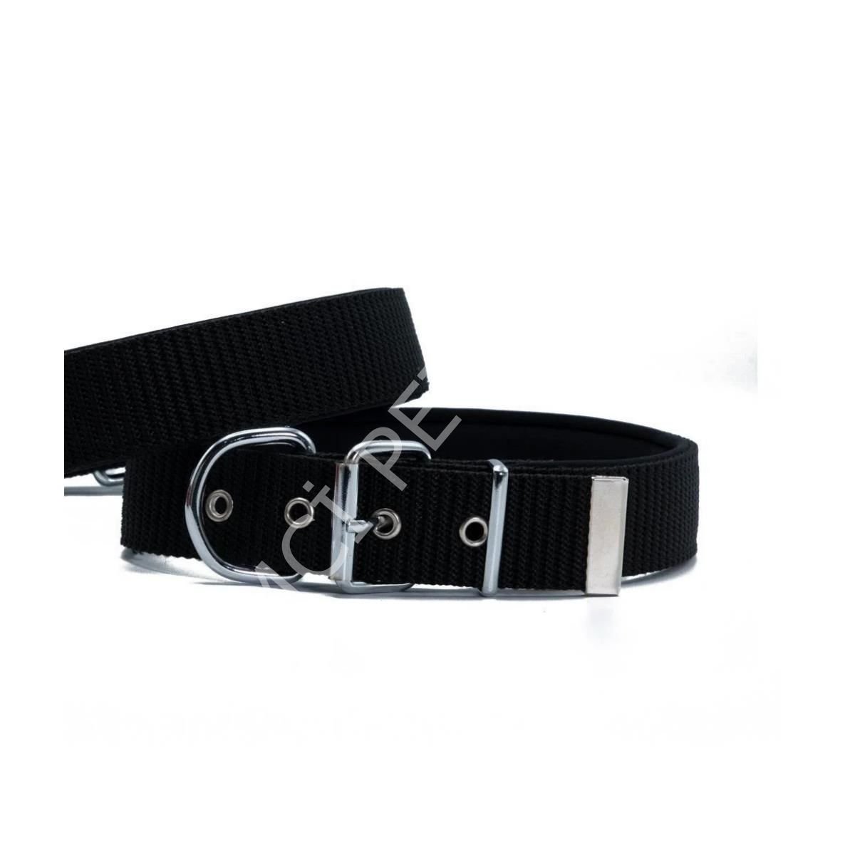 DOGGİE KONFOR DOKUMA BOYUN TASMASI SİYAH 4X52-60CM