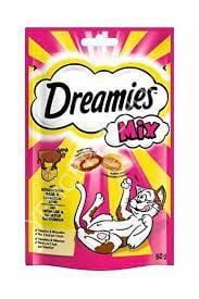 Dreamies Mix İç Dolgulu Sığır Etli ve Peynirli Kedi Ödül Bisküvisi 60gr