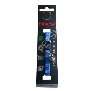 DOCA LASTİKL KEDİ BOYUN TASMASI 1,2 * 18-38 CM MAVİ