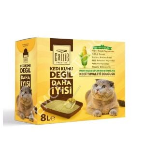 CATTİE SÜPER TOPAKLANAN MISIR KOÇANI KEDİ TUVALETİ DOLGUSU 8LT