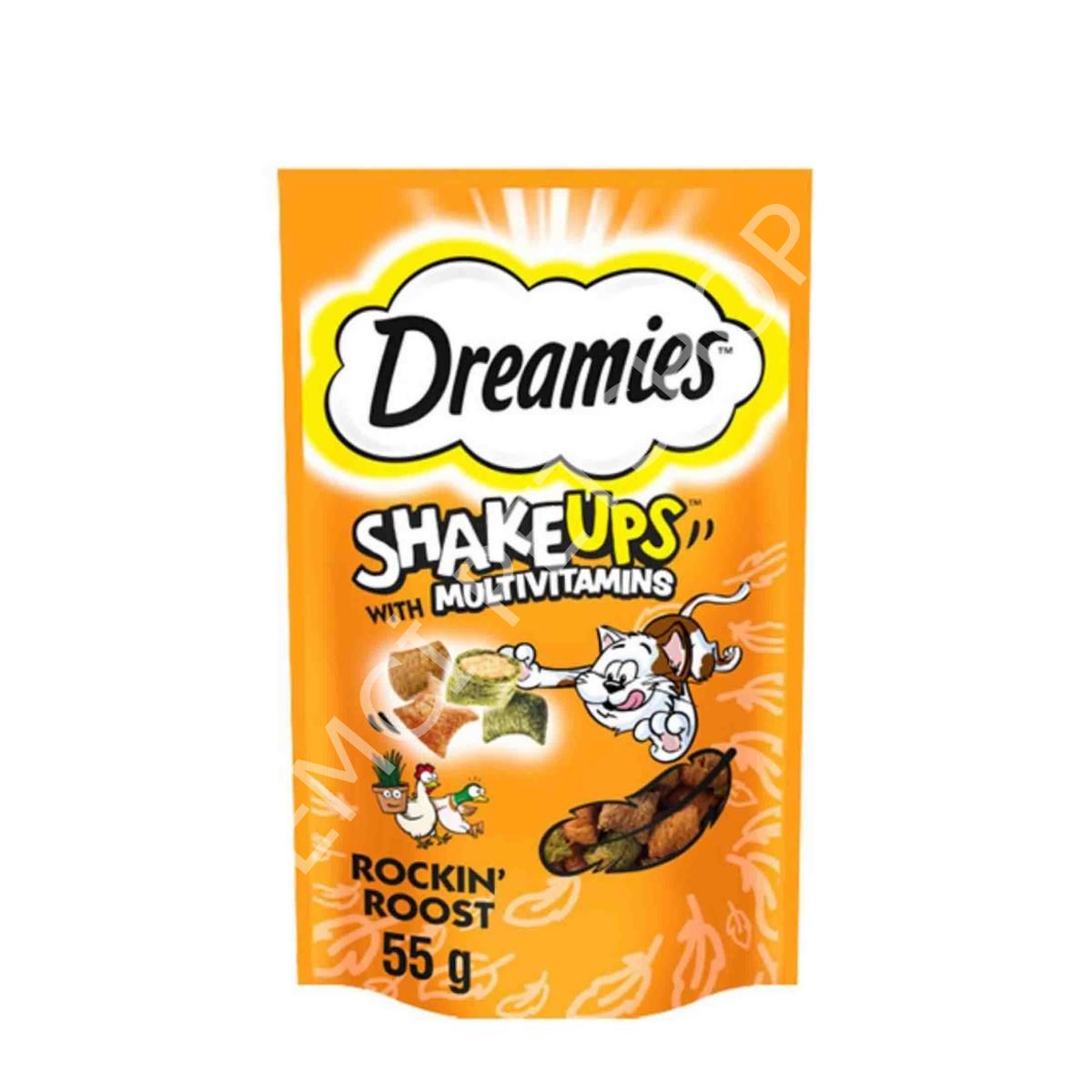 Dreamies ShakeUps Rockin Roost Tavuklu ve Ördekli Kedi Ödülü 55gr