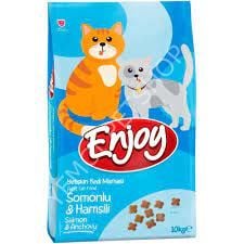 ENJOY SOMONLU HAMSİLİ YETİŞKİN KEDİ MAMASI 10 KG