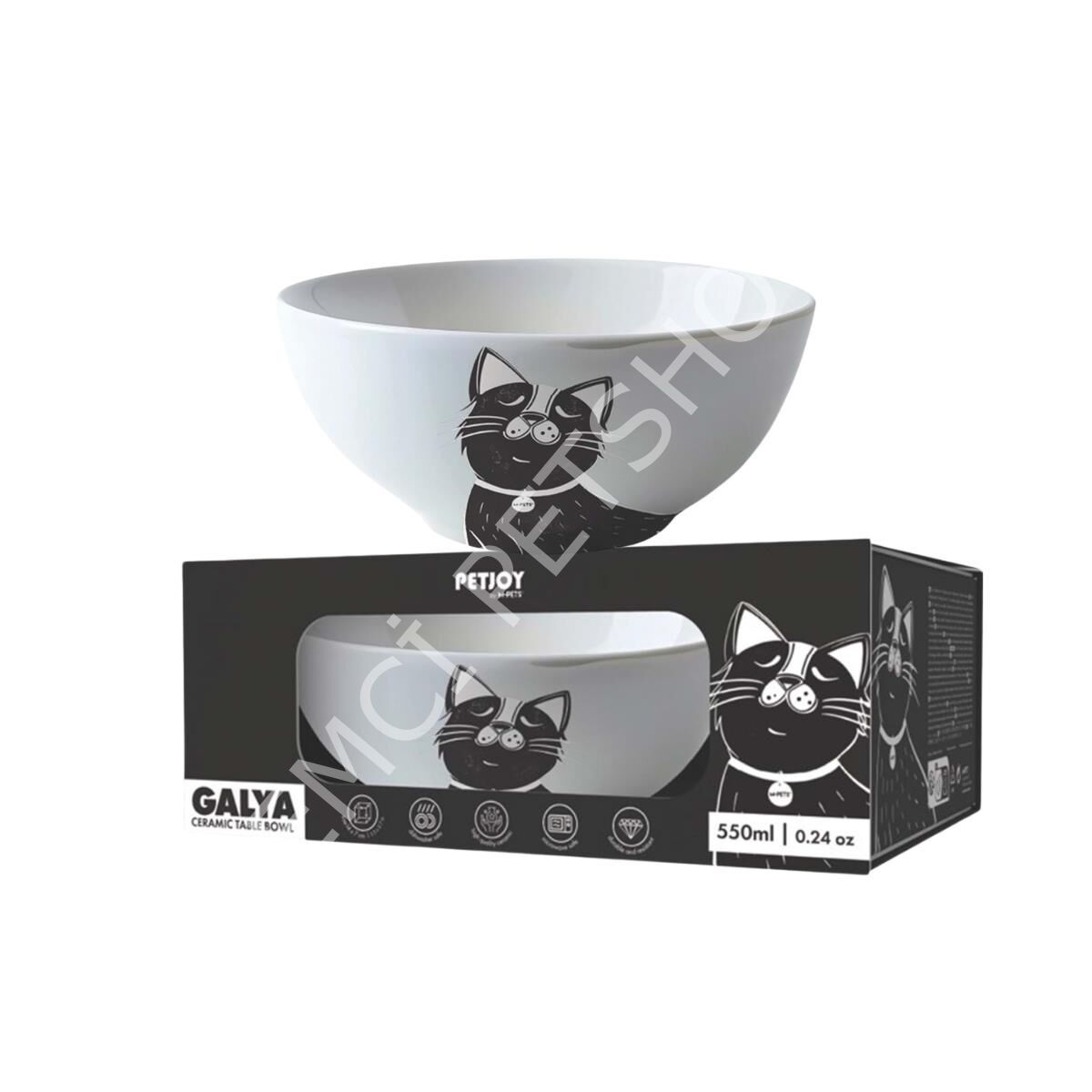 M-PETS GALYA SERAMİK MAMA KABI 550ML