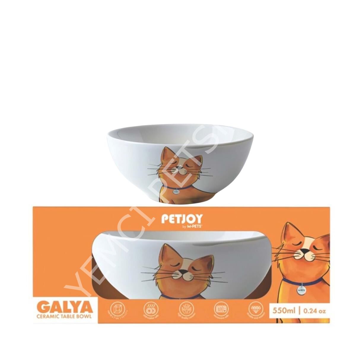 M-PETS GALYA SERAMİK MAMA KABI 550ML