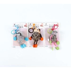 Yemcipetshop MWJ098 Tüylü Kedi oyuncağı