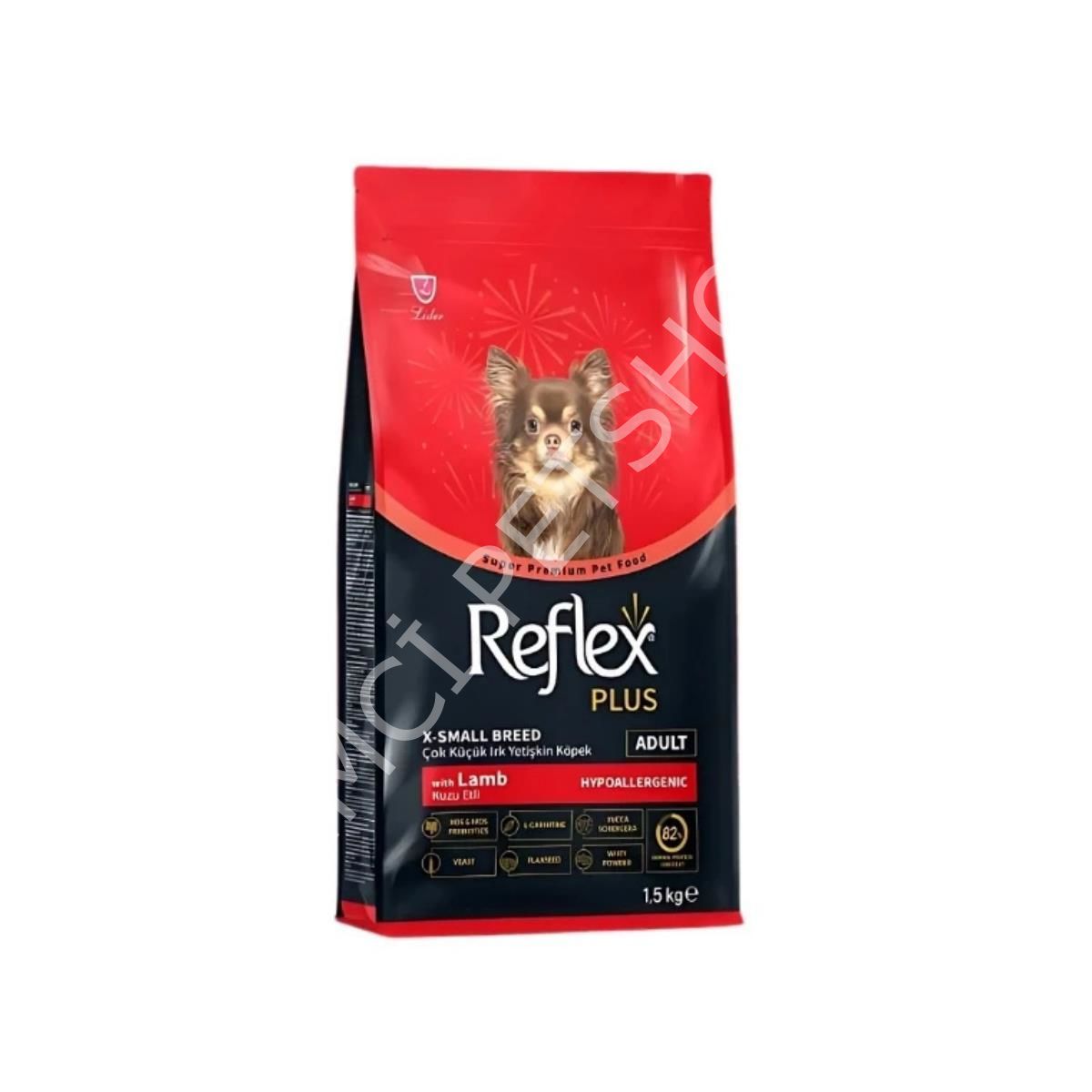 Reflex Plus Hipoalerjenik Kuzulu Küçük Irk Köpek Maması 1,5kg