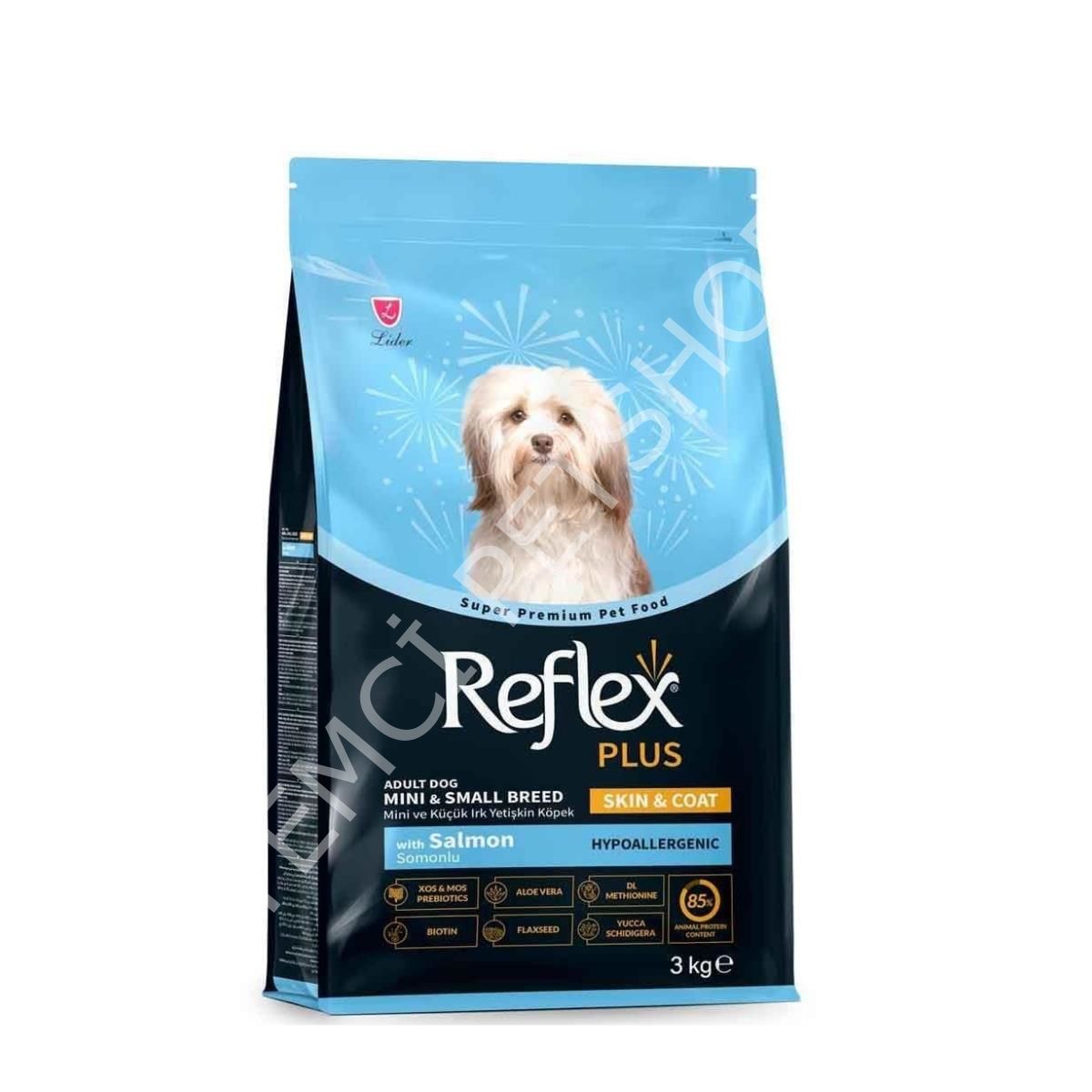 Reflex Plus Skin&Coat Somonlu Mini ve Küçük Irk Yetişkin Köpek Maması 3 Kg