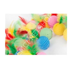 Yemcipetshop 4 Cm Tüylü Sünger Top 1 Adet