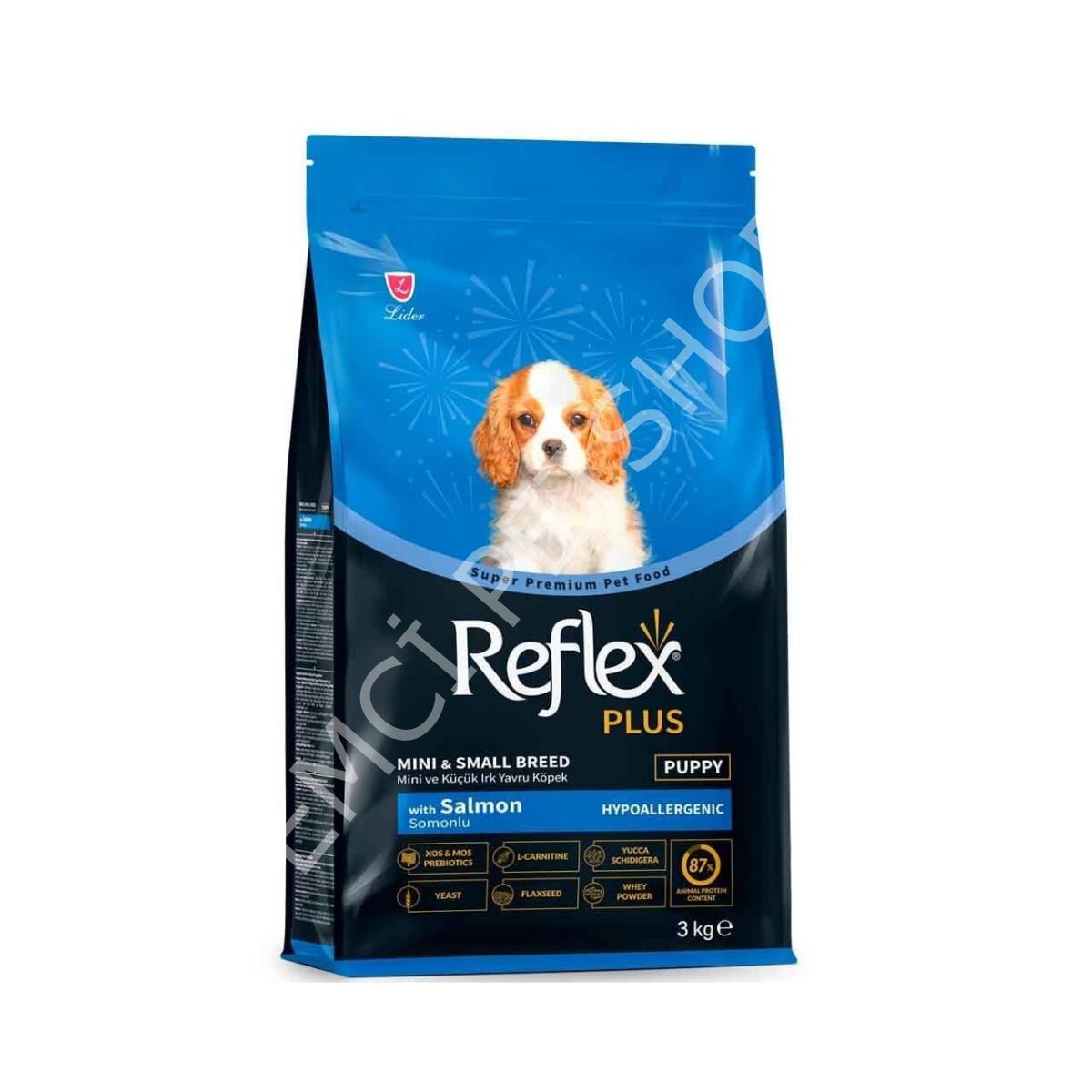 Reflex Plus Somonlu Mini ve Küçük Irk Yavru Köpek Maması 3 Kg