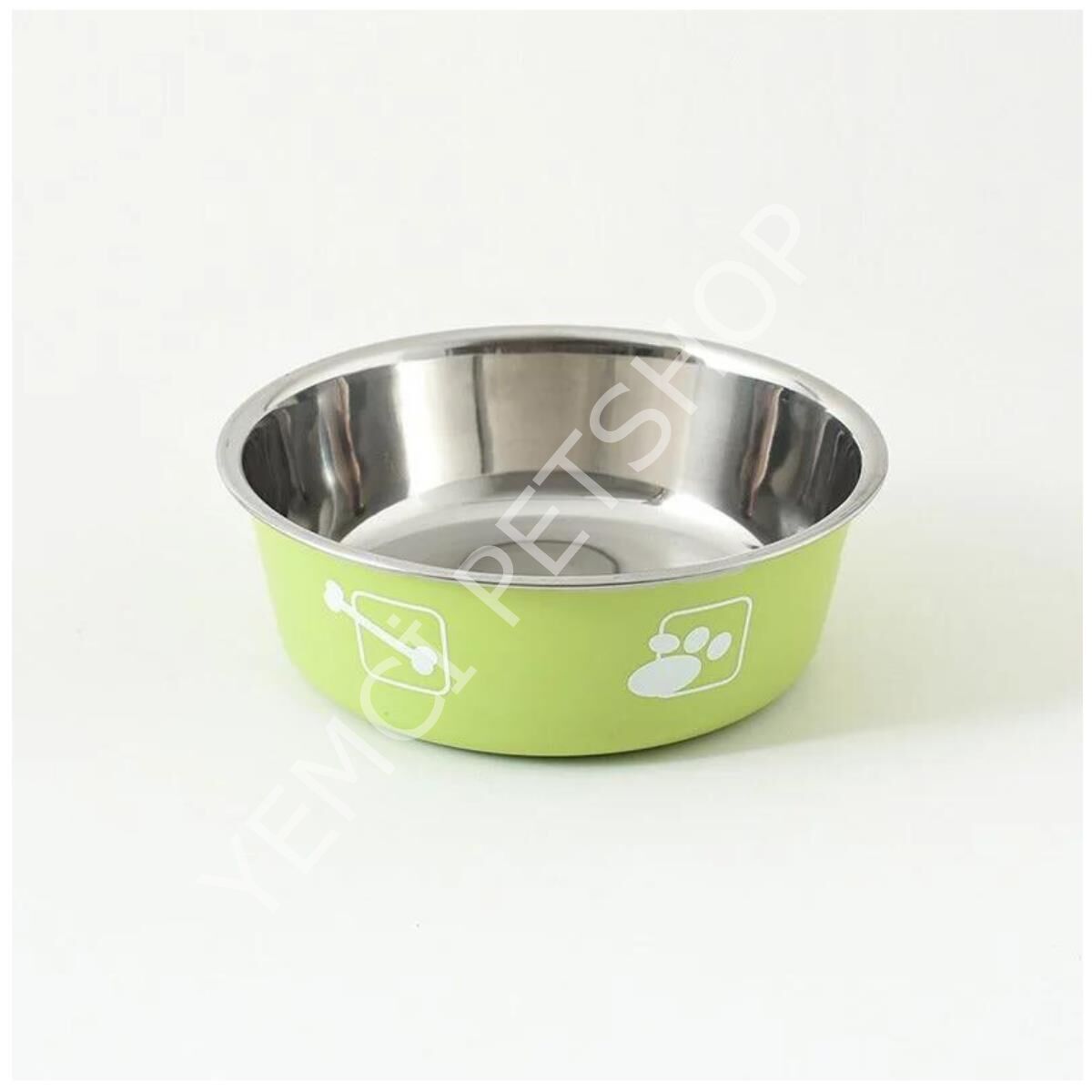 Yemcipetshop 14 Cm Çelik Mama ve Su Kabı