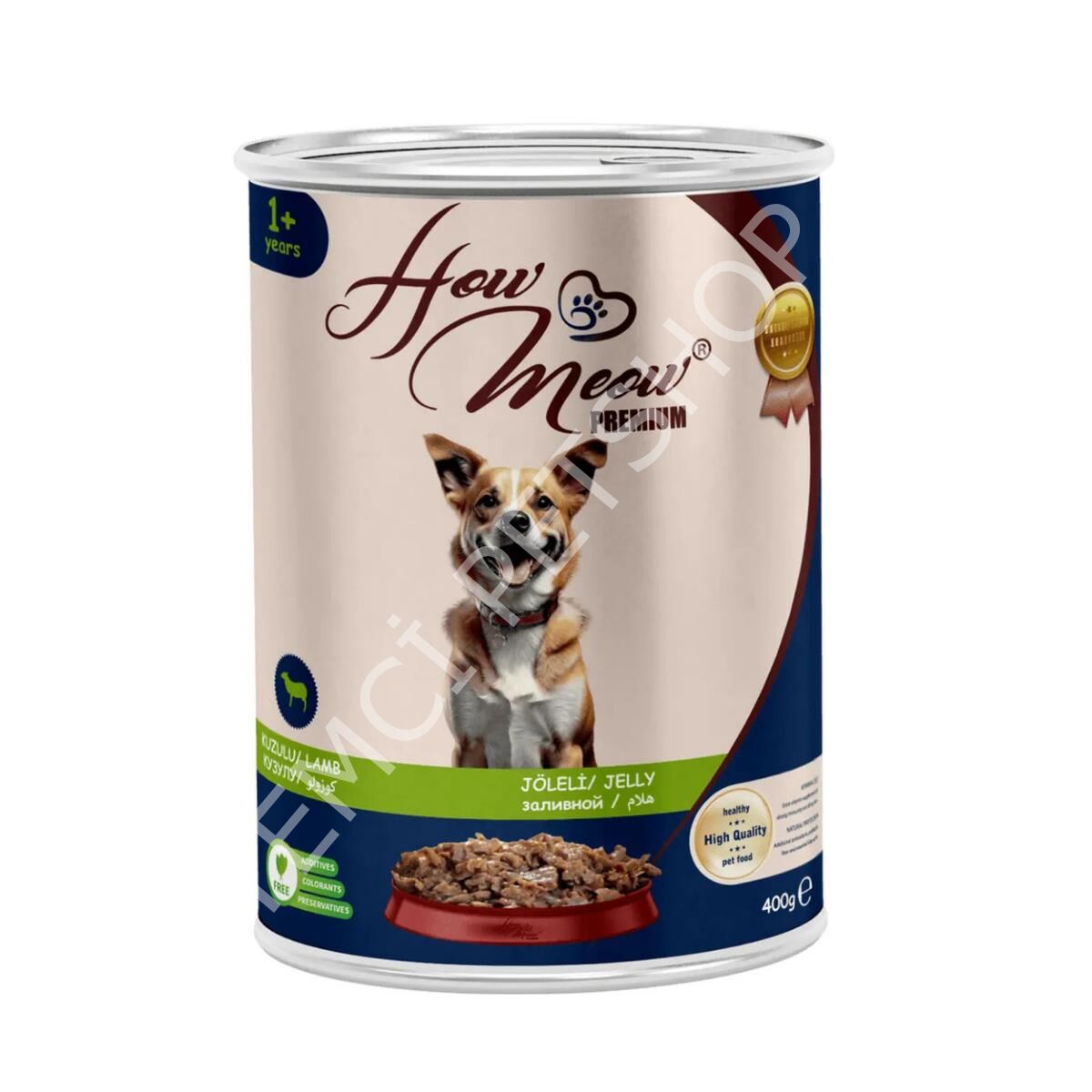How Meow Kuzulu Jöleli Yetişkin Köpek Konservesi 400 Gr
