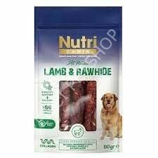 NUTRI CANIN KUZU ETLİ SARILI KEMİK 80 GR