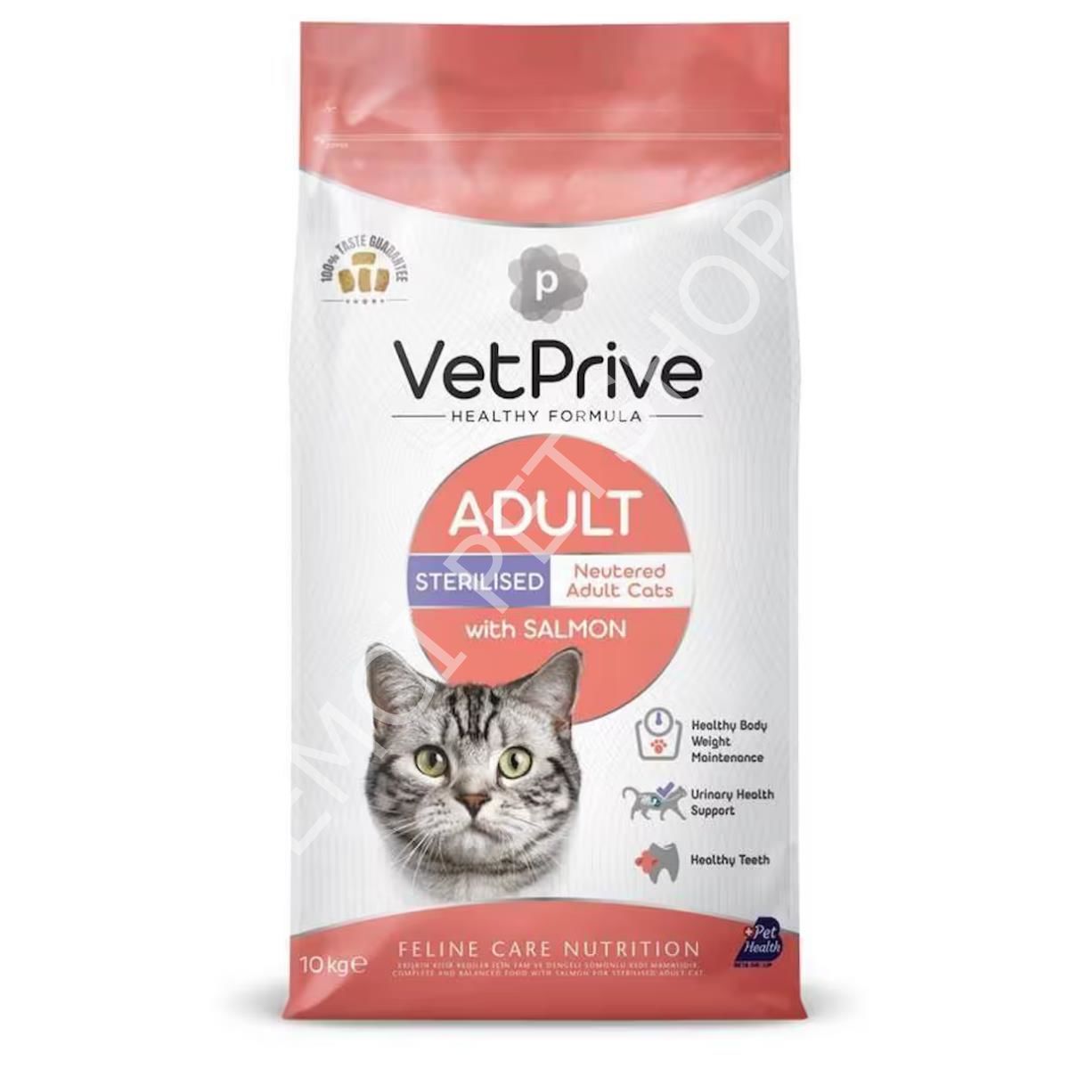 Vet Prive Somonlu 10 kg Kısırlaştırılmış Yetişkin Kedi Maması
