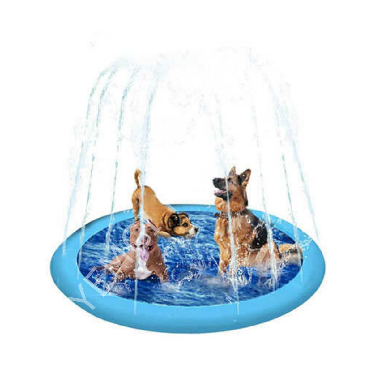 Pawise Su Fışkırtmalı Şişme Köpek Yatağı Mavi 150 Cm