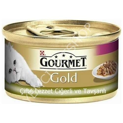 Purina Gourmet Gold Ciğer ve Tavşan Kedi Konserve Maması  85 g