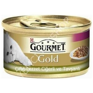 Purina Gourmet Gold Ciğer ve Tavşan Kedi Konserve Maması  85 g