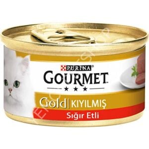 Gourmet Gold Kıyılmış Sığır Etli Kedi Konservesi 85gr