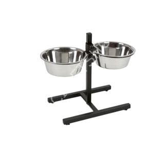 Nunbell İkili Ayaklı Çelik Mama Kabı 20 Cm
