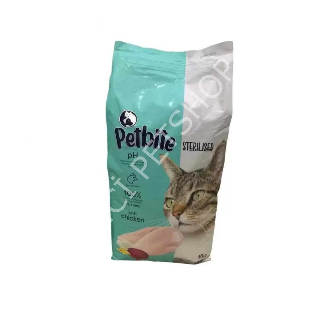 Petbite Kisirlastirilmis Tavuklu Kedi Mamasi 15 Kg