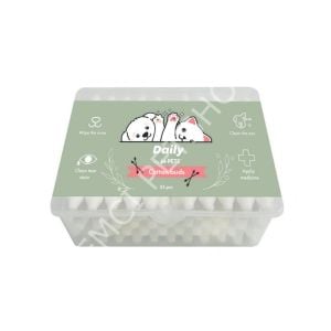M-PETS DAILY KULAK BURUN GÖZYAŞI TEMİZLME PAMUĞU 55Lİ