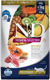 N&D Tropical Selection Kuzu Etli 5 kg Kısırlaştırılmış Yetişkin Kedi Maması